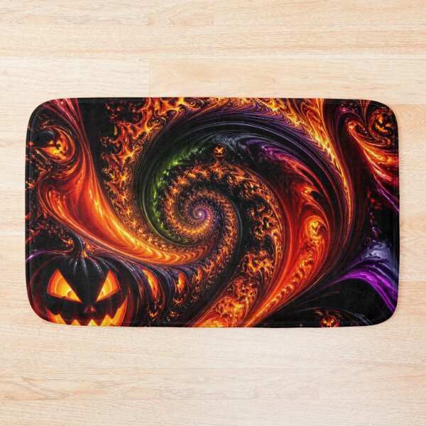 Item preview, Fiery Jack O Lantern Halloween Fractal designed and sold by Harmonic_Layers.