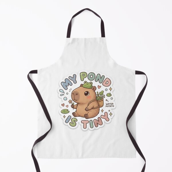 Item preview, Cute Kawaii My Pond Is Tiny Capybara Sticker | Anime Style Water Potato Chibi Rodent Art | Cute Animal Quote Sticker designed and sold by Chipkooo.