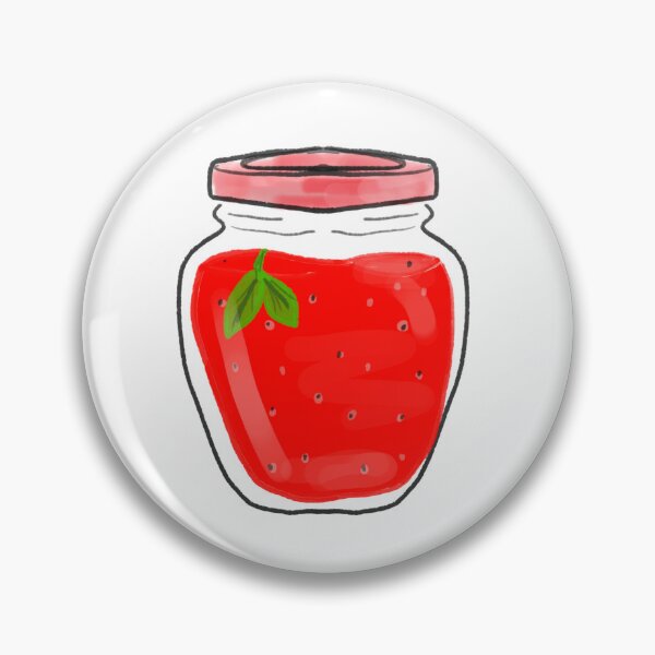 Item preview, Cute Strawberry Jam Jar Sweet Food Illustration designed and sold by STUDIO ZINN.