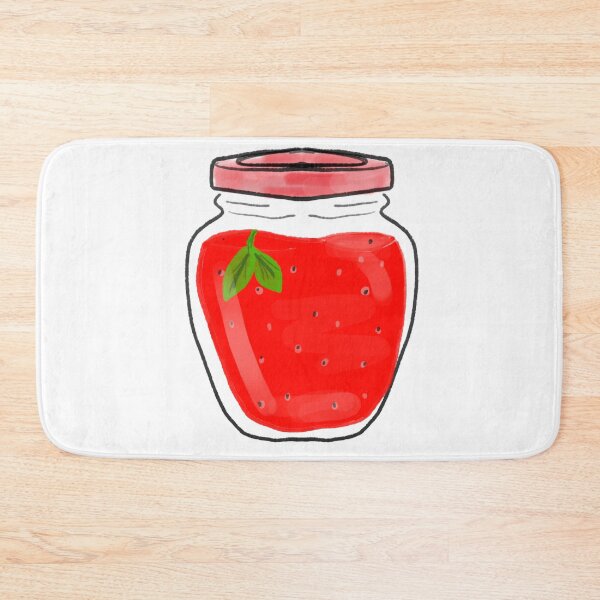 Item preview, Cute Strawberry Jam Jar Sweet Food Illustration designed and sold by STUDIO ZINN.
