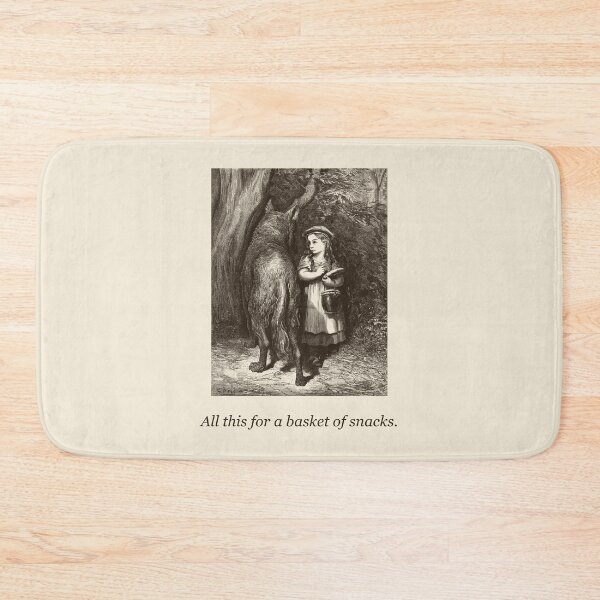 Item preview, All This For a Basket of Snacks — Vintage Red Riding Hood Tee designed and sold by Core-E.