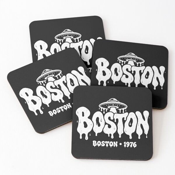 Item preview, Boston Classic Rock 1976 Melting Typography Vintage Tribute designed and sold by JMS-Artvintage.