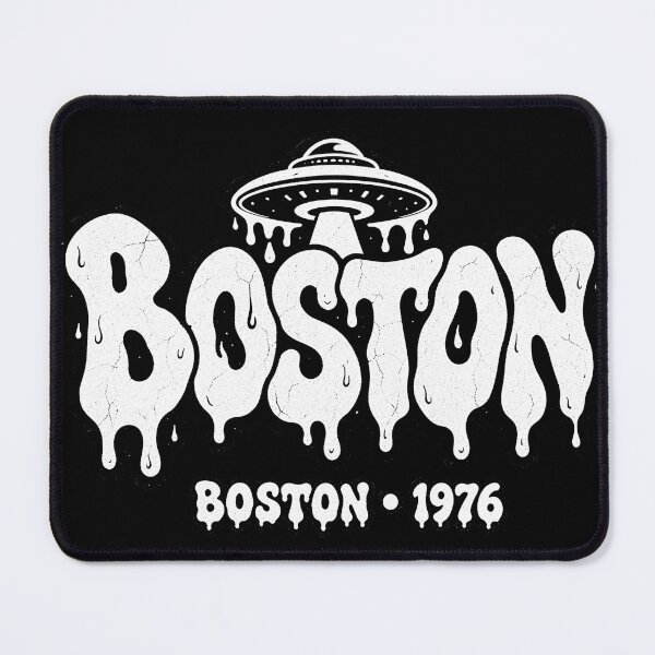 Item preview, Boston Classic Rock 1976 Melting Typography Vintage Tribute designed and sold by JMS-Artvintage.