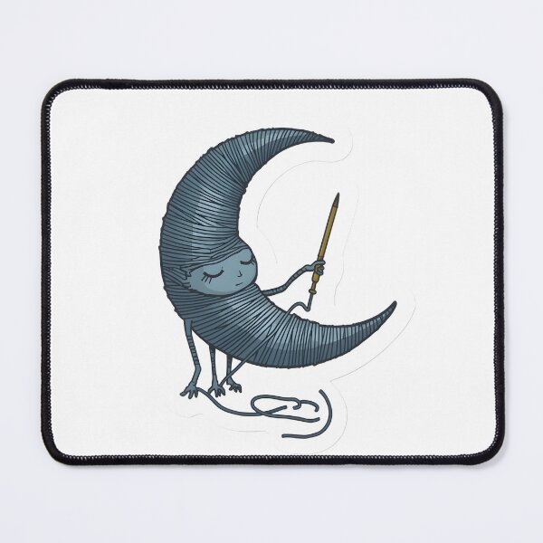 Item preview, Cozy Crescent Moon Knitting Yarn Illustration designed and sold by opscghjuqt.