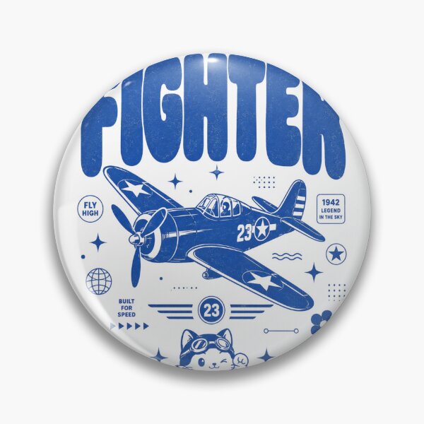 Item preview, Fighter Airplane Legend Vintage Pilot Cat Streetwear Design designed and sold by anandariki.