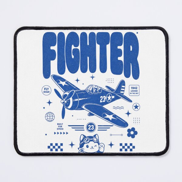 Item preview, Fighter Airplane Legend Vintage Pilot Cat Streetwear Design designed and sold by anandariki.