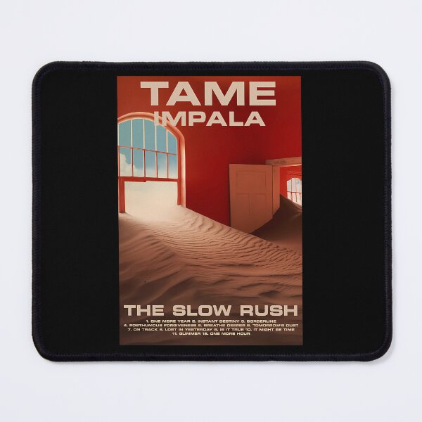 Item preview, Tame Impala The Slow Rush Desert Sand Room Tracklist Poster designed and sold by SkylSchmidt.
