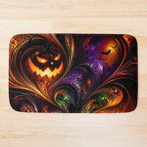 Item preview, Spooky Haunted Castle Halloween Pumpkin designed and sold by Harmonic_Layers.