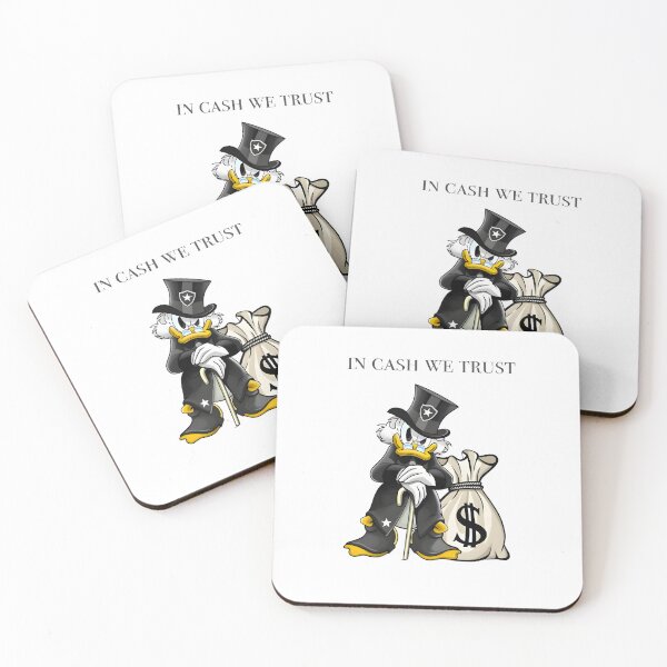 Item preview, In Cash We Trust Funny Duck Money Illustrated Art designed and sold by ArtsyGlaze.