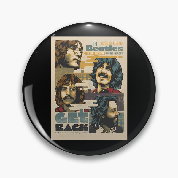 Item preview, The Beatles Get Back Portrait Illustration Poster designed and sold by SkylSchmidt.