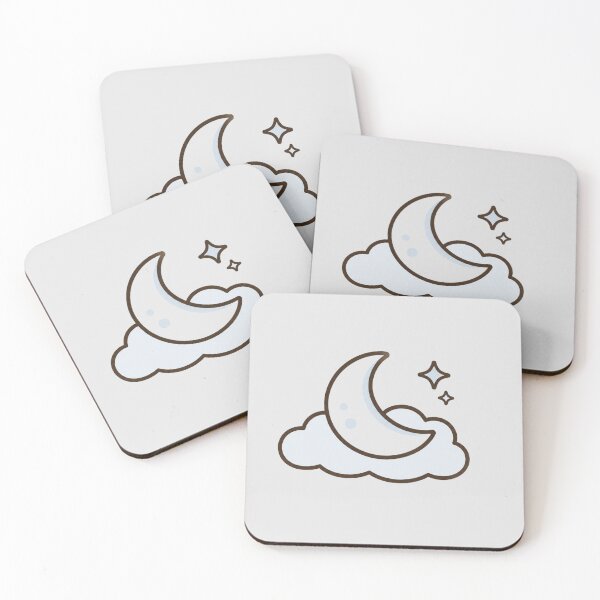 Item preview, Cozy Nursery Night Sky Moon Illustration designed and sold by bosamji.