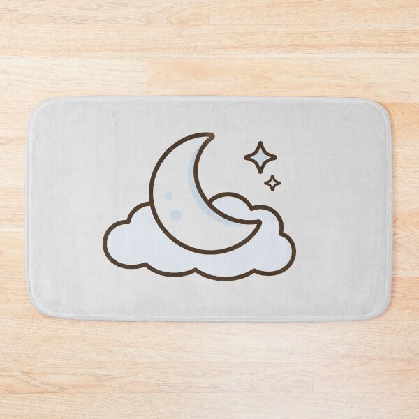 Item preview, Cozy Nursery Night Sky Moon Illustration designed and sold by bosamji.