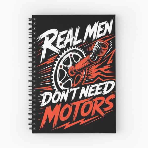 Item preview, Real Men Don’t Need Motors Cycling Graphic designed and sold by EvanCalder.
