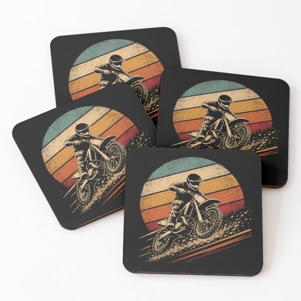 Item preview, Vintage Motocross Rider Dirt Bike Retro Racing Adventure  designed and sold by Moizento.