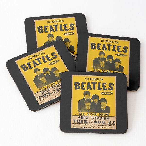Artikelvorschau, Das Beatles-Konzert im Shea Stadium (gelbes Poster) entworfen und verkauft von SkylSchmidt.