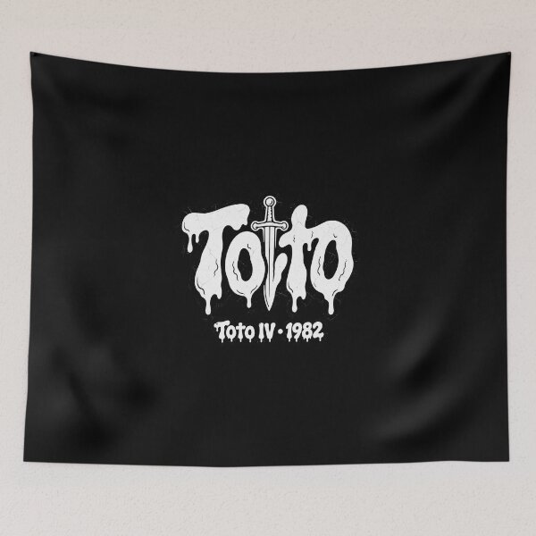 Item preview, Toto IV 1982 Melting Drip Vintage Synth Rock Tee Design designed and sold by JMS-Artvintage.