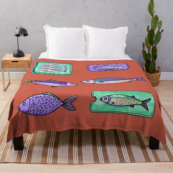 Item preview, Retro Kitchen Tinned Sardine Fish Illustration designed and sold by bosamji.
