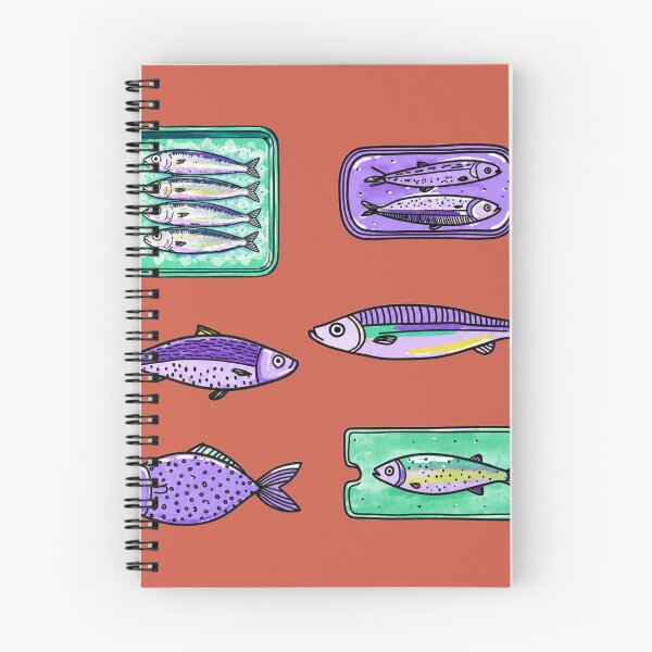 Item preview, Retro Kitchen Tinned Sardine Fish Illustration designed and sold by bosamji.