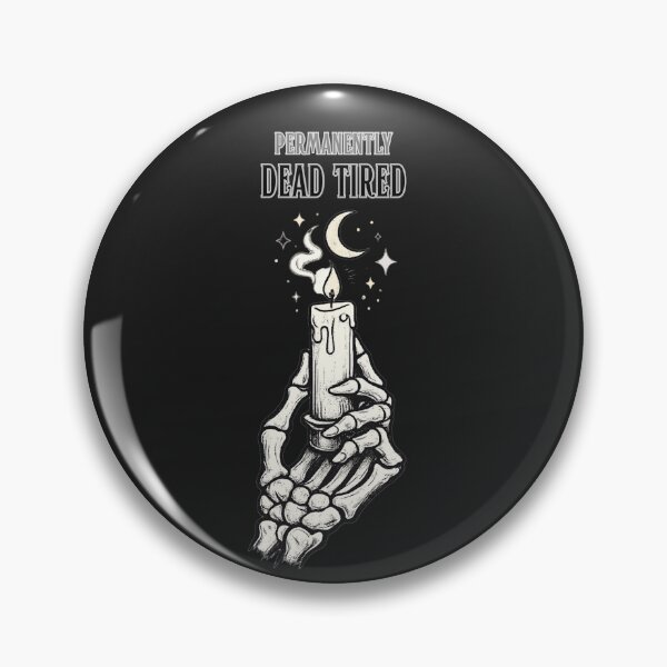 Item preview, Permanently Dead Tired Skeleton Candle Funny Gothic designed and sold by NESTORY-Studio.