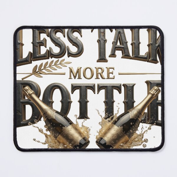 Item preview, Sleek Orange LESS TALK MORE BOTTLE Text Design designed and sold by dazzlemakers.