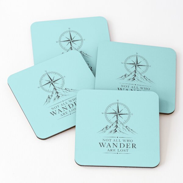 Item preview, Not All Who Wander Are Lost – Minimalist Compass Line Art – Traveler's Compass Design designed and sold by bobscraze.