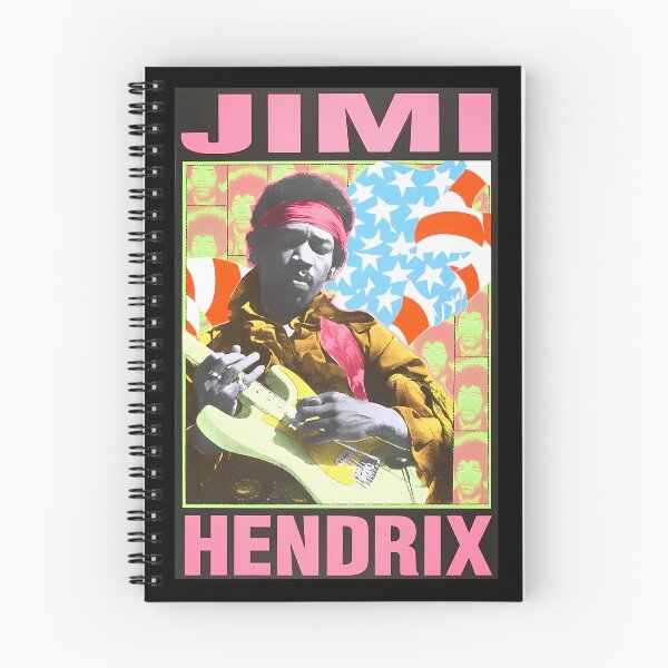 Item preview, Jimi Hendrix American Flag Psychedelic Yellow Guitar  designed and sold by PercivalHills.