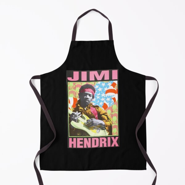 Item preview, Jimi Hendrix American Flag Psychedelic Yellow Guitar designed and sold by PercivalHills.