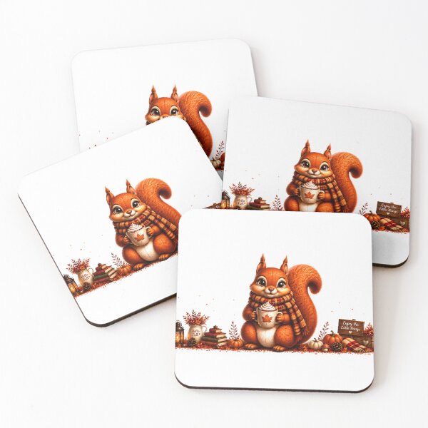 Item preview, Cozy Autumn Squirrel Mug | Cute Woodland Illustration designed and sold by HO•Designs.