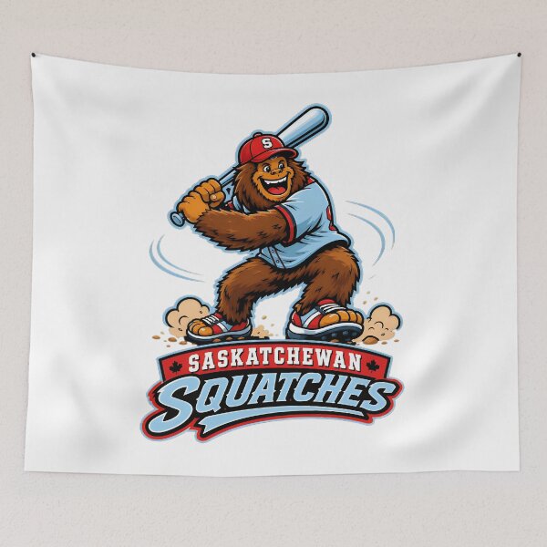 Item preview, Saskatchewan Sasquatches Retro Graphic designed and sold by RonnieFilsine.