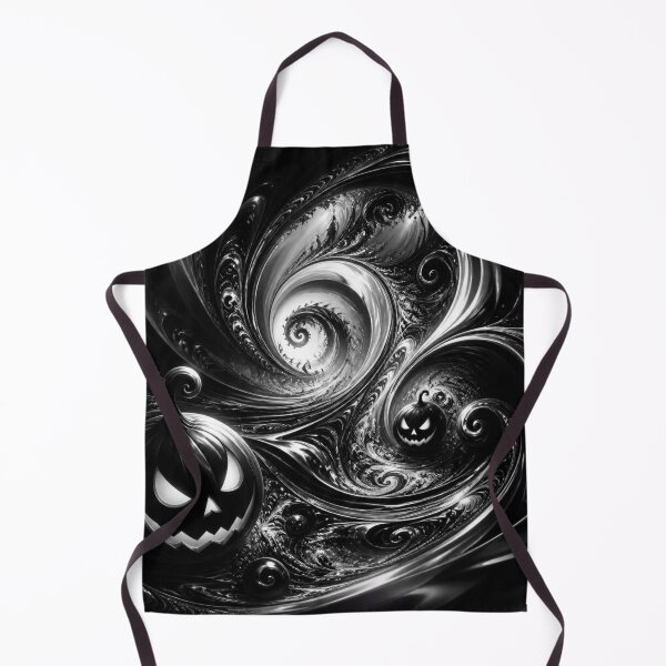 Item preview, Monochrome Jack O Lantern Fractal Vortex Art designed and sold by Harmonic_Layers.