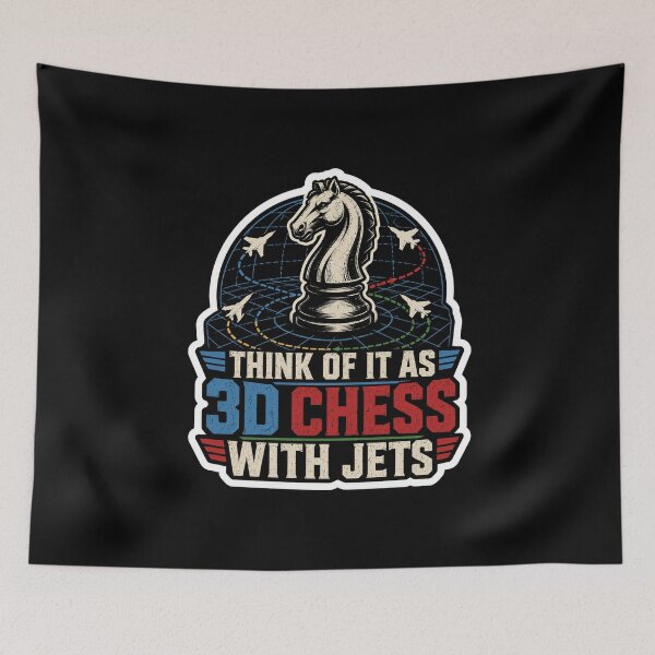 Item preview, Think Of It As 3D Chess With Jets Aviation Strategy And Chess designed and sold by ColeLaniTrading.