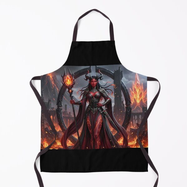Item preview, Fiery Demon Queen Succubus Dark Fantasy designed and sold by GalleryBrisArt.