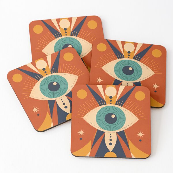 Item preview, Mystic eye Mid Century Modern Boho Wall Art designed and sold by Rooted & Co.