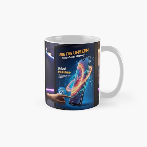 Item preview, See The Unseen Futuristic Smartphone Poster: Motion Driven Tech Canvas designed and sold by Creative-RE.