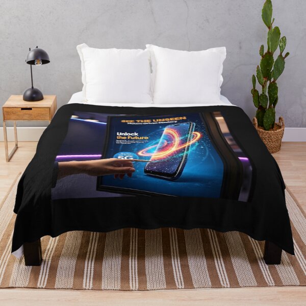Item preview, See The Unseen Futuristic Smartphone Poster: Motion Driven Tech Canvas designed and sold by Creative-RE.