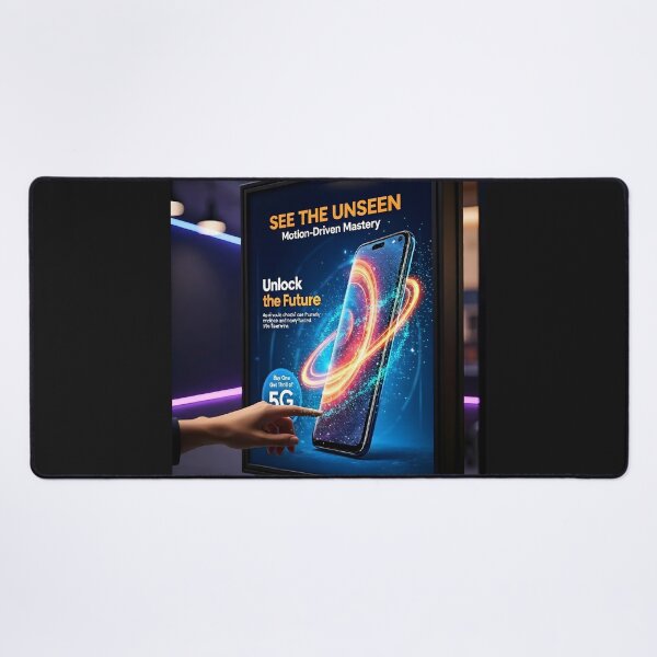 Item preview, See The Unseen Futuristic Smartphone Poster: Motion Driven Tech Canvas designed and sold by Creative-RE.