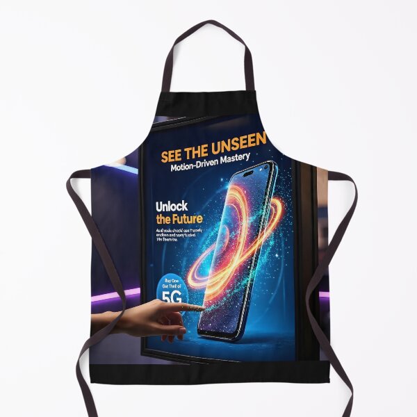 Item preview, See The Unseen Futuristic Smartphone Poster: Motion Driven Tech Canvas designed and sold by Creative-RE.