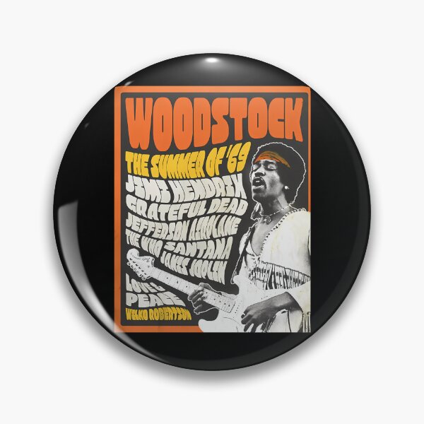 Item preview, Jimi Hendrix Woodstock Summer Of 69 Concert Poster designed and sold by PercivalHills.