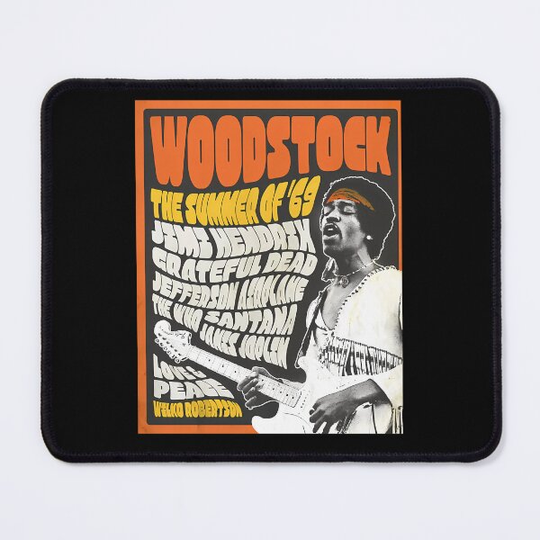 Item preview, Jimi Hendrix Woodstock Summer Of 69 Concert Poster designed and sold by PercivalHills.