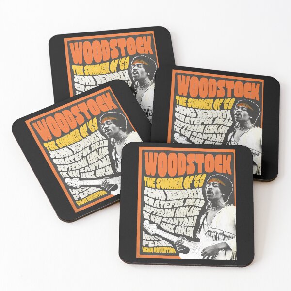 Item preview, Jimi Hendrix Woodstock Summer Of 69 Concert Poster designed and sold by PercivalHills.