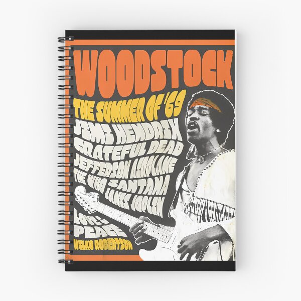 Item preview, Jimi Hendrix Woodstock Summer Of 69 Concert Poster designed and sold by PercivalHills.