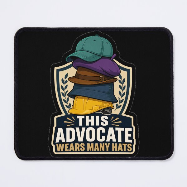 Item preview, This Advocate Wears Many Hats Legal Professional Multitasking Humor designed and sold by ColeLaniTrading.