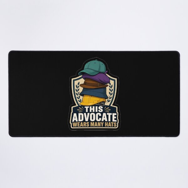 Item preview, This Advocate Wears Many Hats Legal Professional Multitasking Humor designed and sold by ColeLaniTrading.