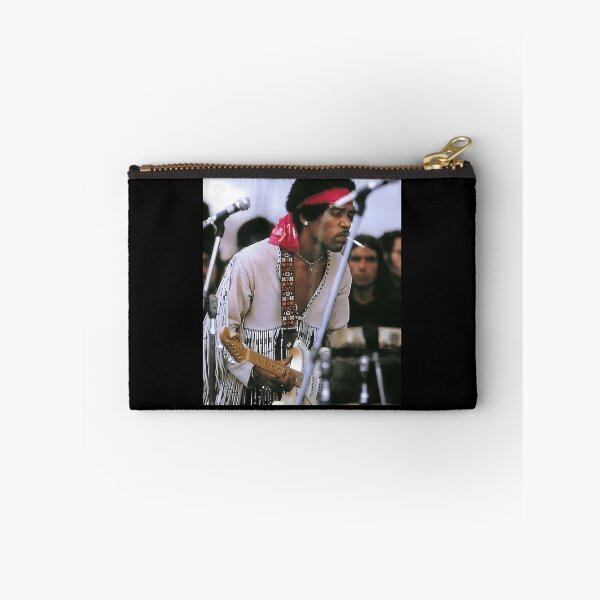 Item preview, Jimi Hendrix White Fringe Jacket Red Bandana Portrait Poster designed and sold by PercivalHills.