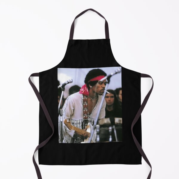 Item preview, Jimi Hendrix White Fringe Jacket Red Bandana Portrait Poster designed and sold by PercivalHills.