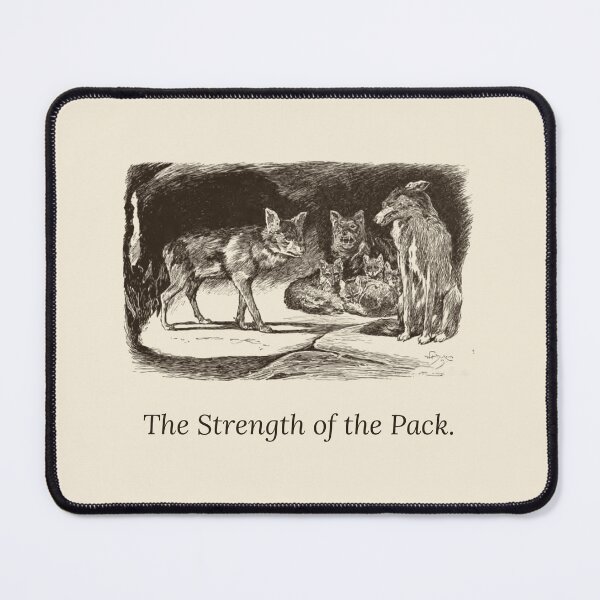 Item preview, The Strength of the Pack — Vintage Wolf Pack Literary Tee designed and sold by Core-E.