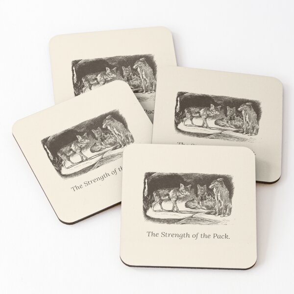 Item preview, The Strength of the Pack — Vintage Wolf Pack Literary Tee designed and sold by Core-E.