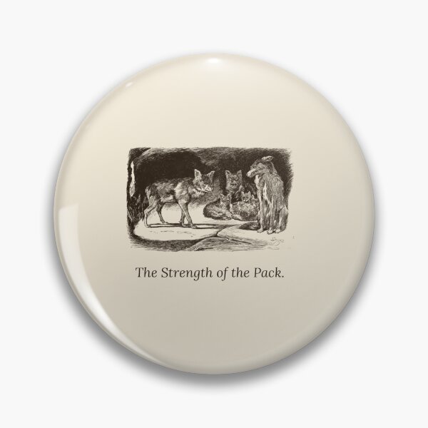 Item preview, The Strength of the Pack — Vintage Wolf Pack Literary Tee designed and sold by Core-E.