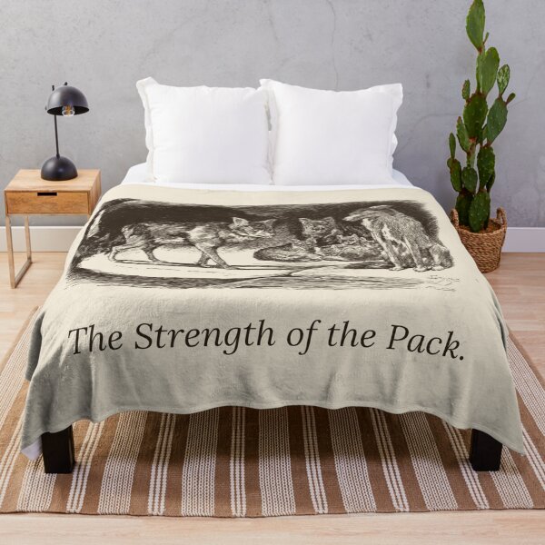 Item preview, The Strength of the Pack — Vintage Wolf Pack Literary Tee designed and sold by Core-E.