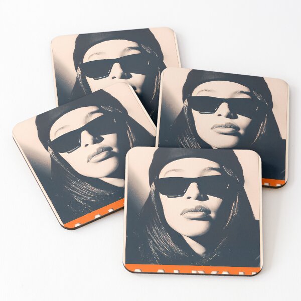 Item preview, aaliyah vintage monochrome portrait #6696 designed and sold by cosmicCryptidCo.